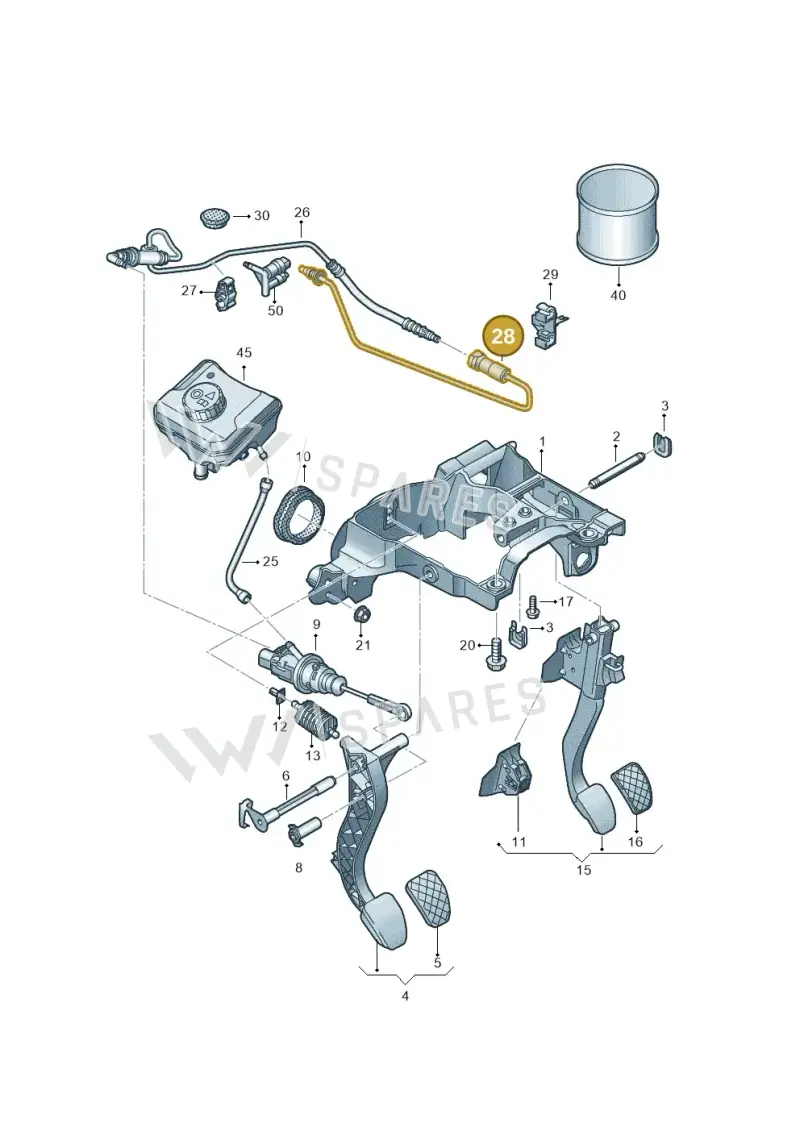 8W0721477 — Audi A5 Sportback (2016-2025) diagram 849721250, position 28