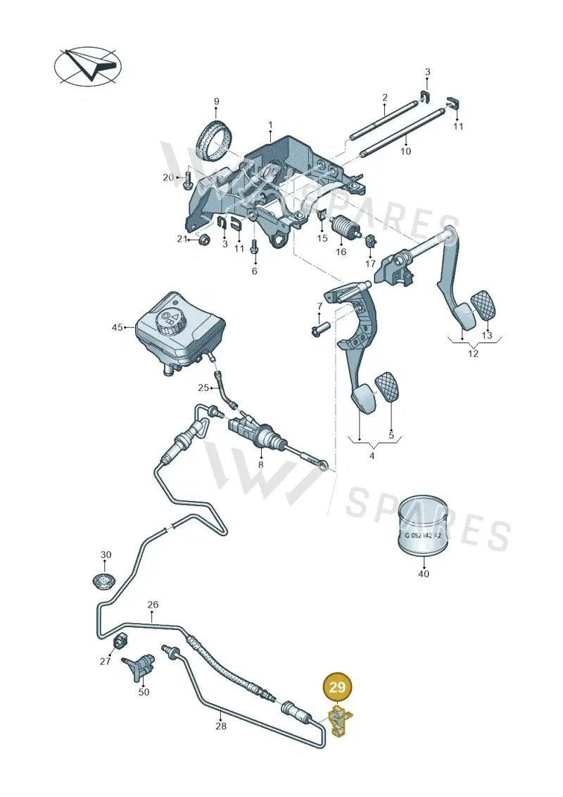 8W0721487 — Audi A5 Sportback (2016-2020) diagram 849721300, position 29
