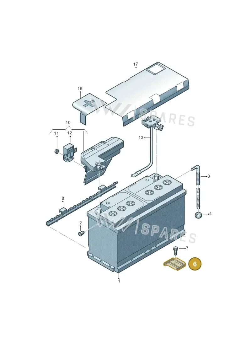8W0803123 — Audi RS4 Avant (2017-2025) diagram 849915000, position 6