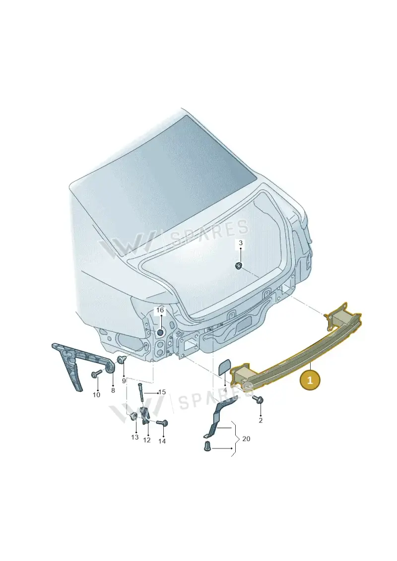 8W0807309H — Audi A4L 2.0 (2016-) diagram 216807050, position 1