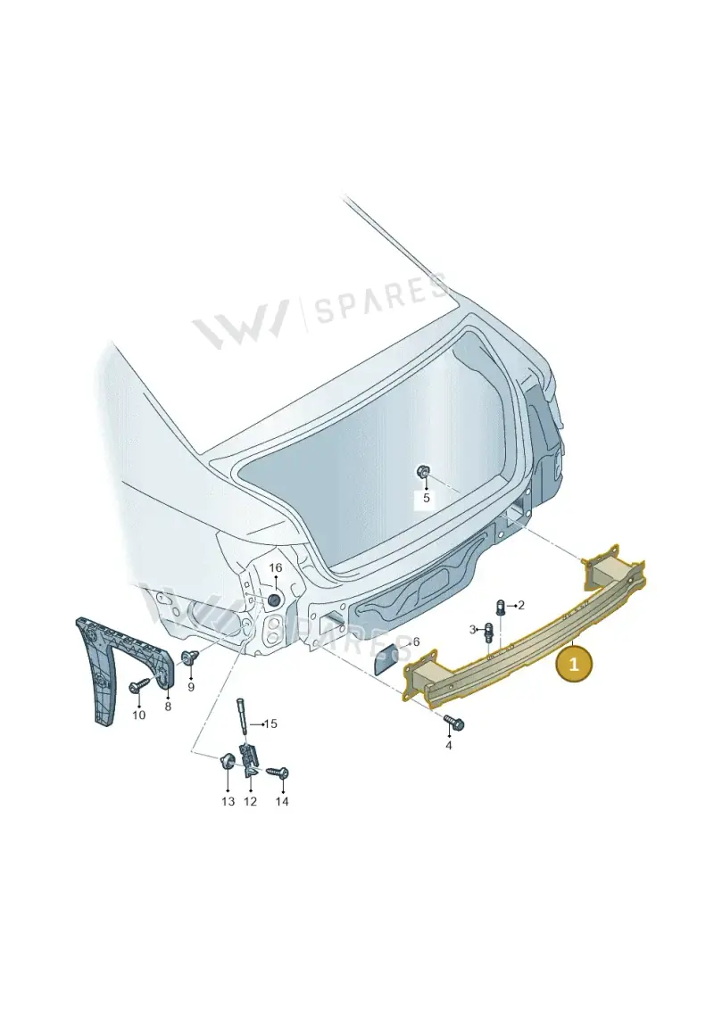 8W0807309H — Audi RS4 Avant (2017-2025) diagram 847807500, position 1
