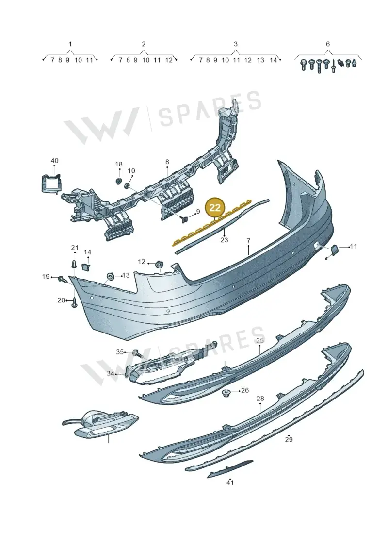 8W0807863 — Audi A4 2.0 (2015-2019) diagram 849807650, position 22