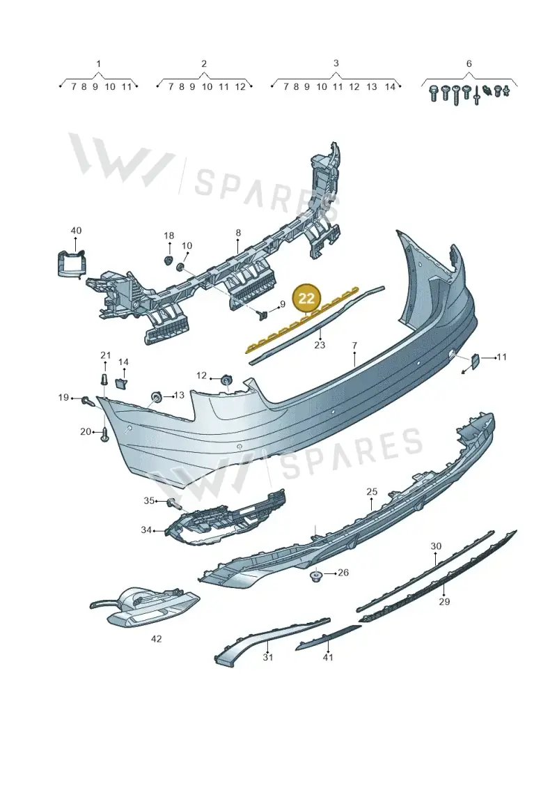 8W0807863 — Audi A4 2.0 (2015-2019) diagram 849807750, position 22