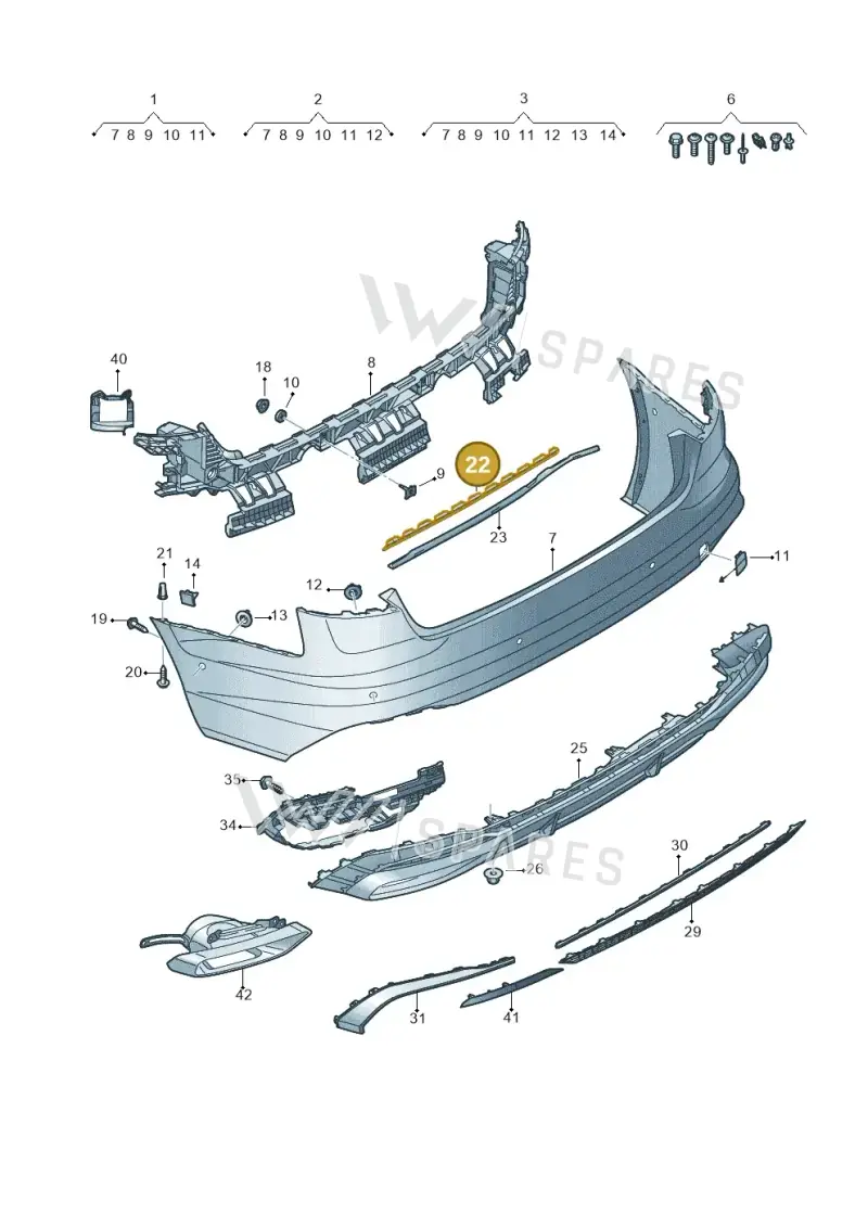 8W0807863 — Audi A4 2.0 (2015-2019) diagram 849807760, position 22