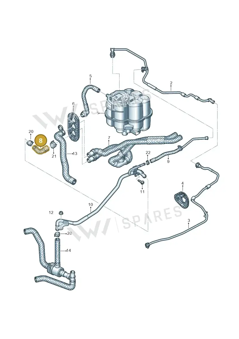 8W0819376E — Audi RS4 Avant (2017-) diagram 847121110, position 8