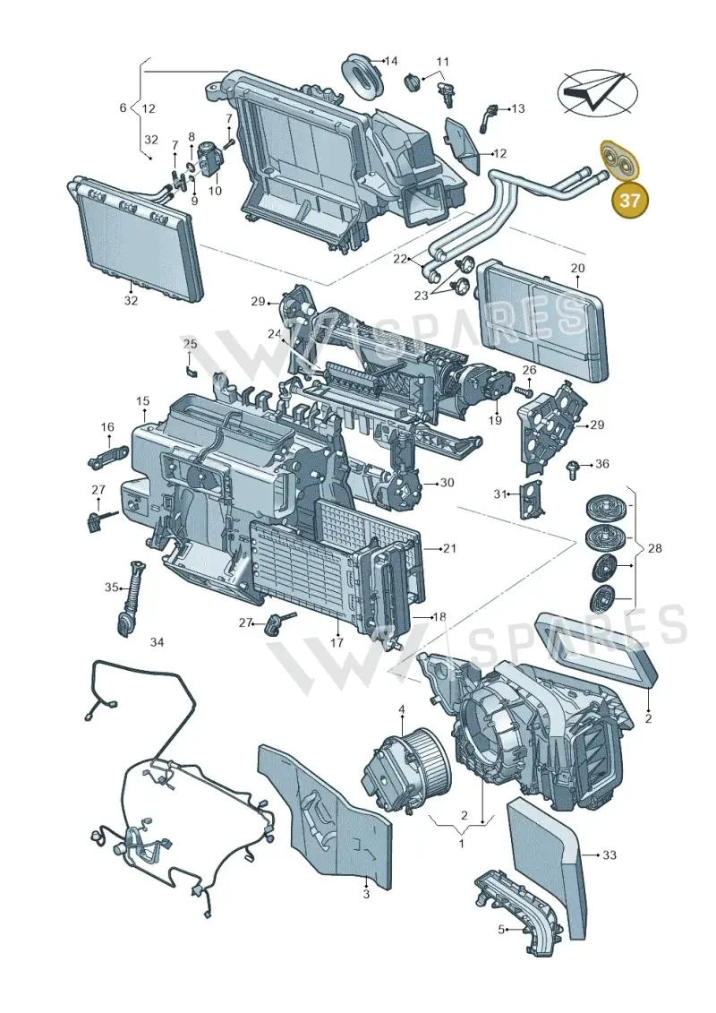 8W0819699 — Audi A5 Limo 2.0 (2024-) diagram 859820210, position 37