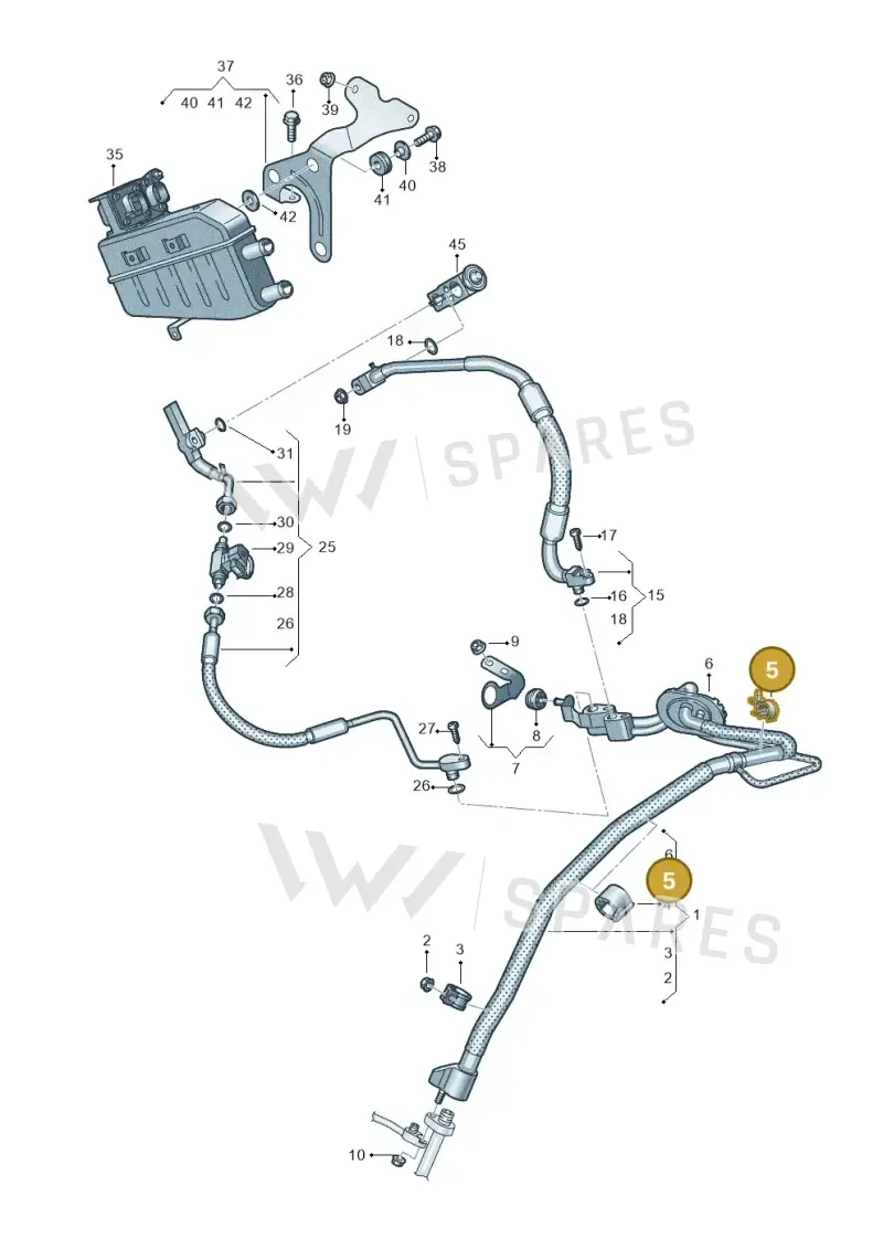8W0820769C — Audi A6 (2018-2025) diagram 435260850, position 5