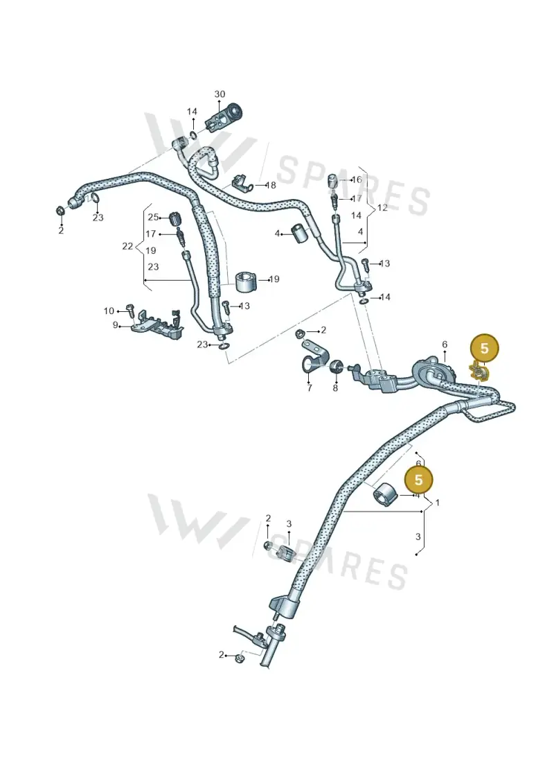 8W0820769C — Audi A6 (2018-2025) diagram 435260800, position 5