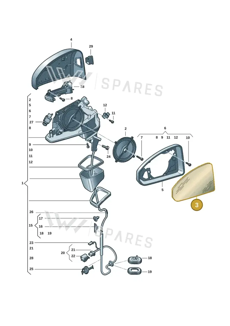 8W0857536H — Audi RS4 Avant (2017-2025) diagram 849857401, position 3