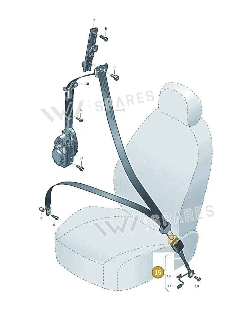 8W0857755AMNB — Audi RSQ3 Sportback (2019-2024) diagram f3z857600, position 15