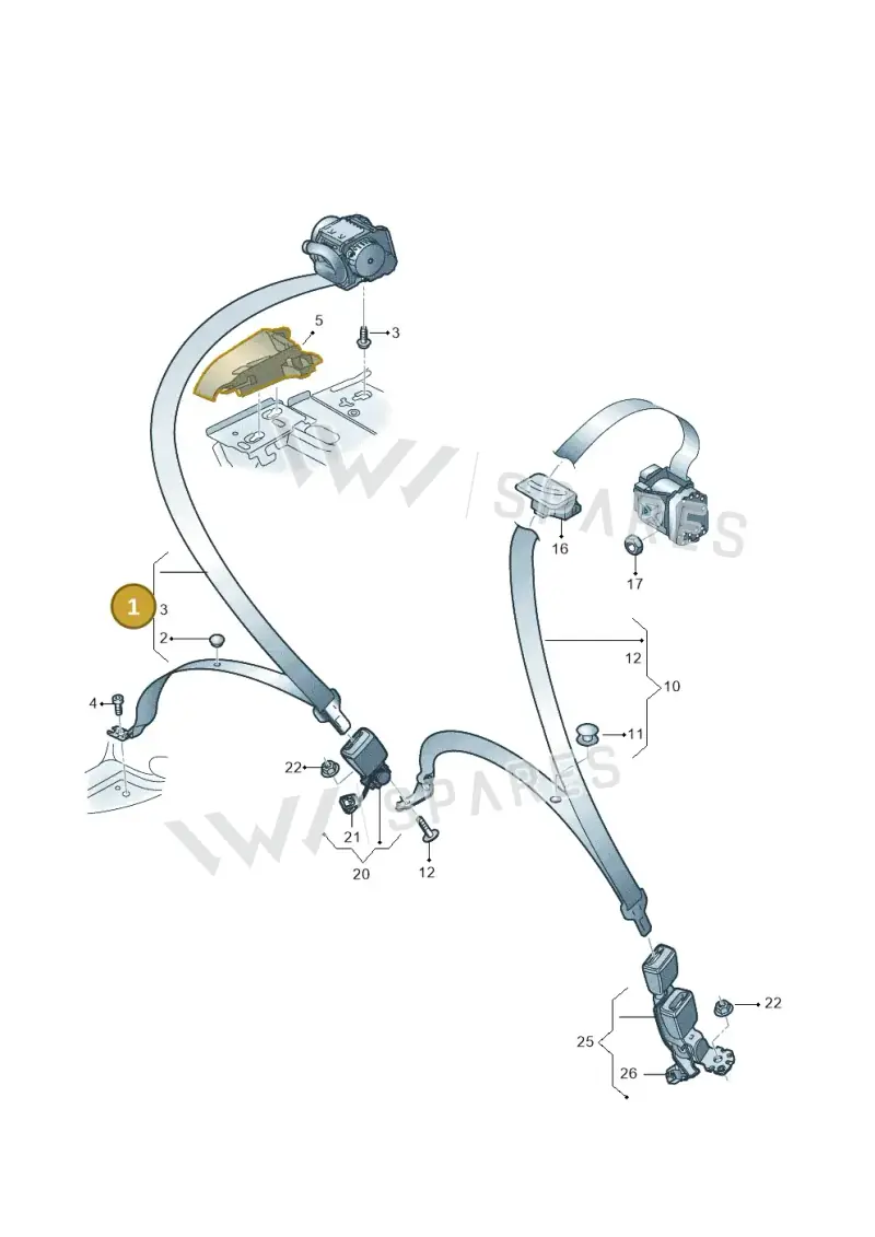 8W0857806BGLE — Audi RS4 Avant (2017-) diagram 438857700, position 1