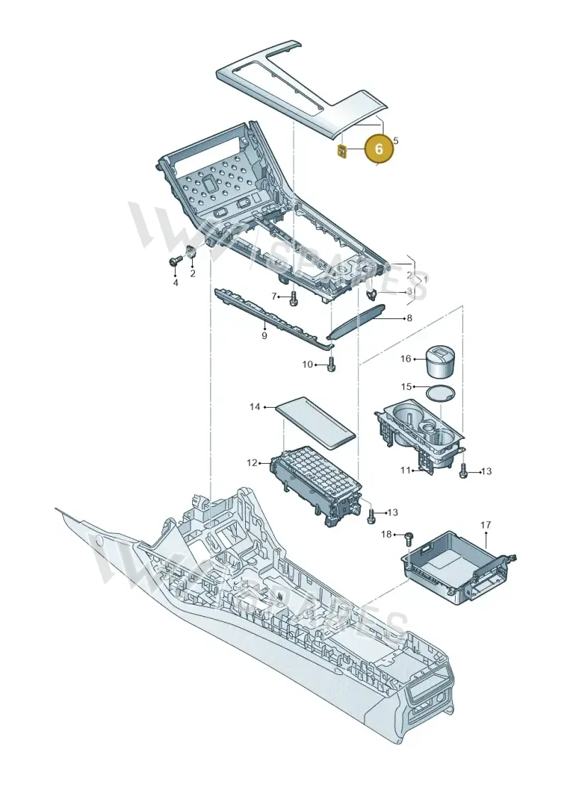 8W0858137 — Audi RS6 Avant (2019-2025) diagram 435863520, position 6