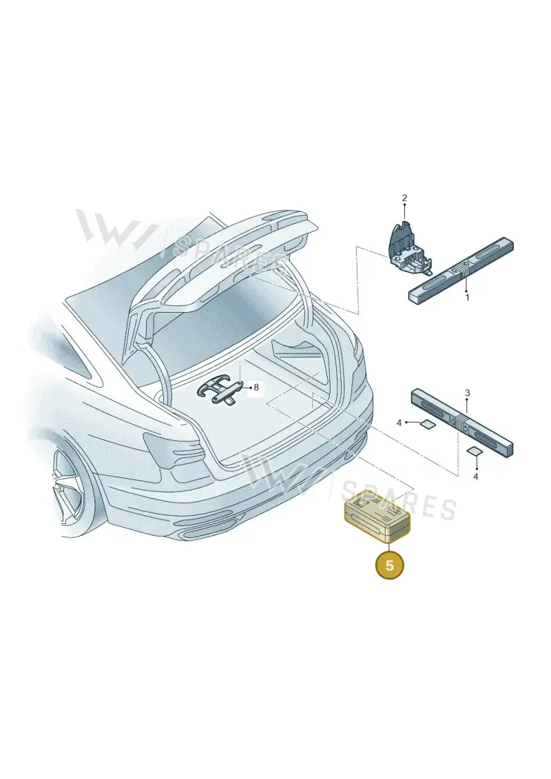 8W0860282F — Audi A6 (2018-2025) diagram 430860000, position 5