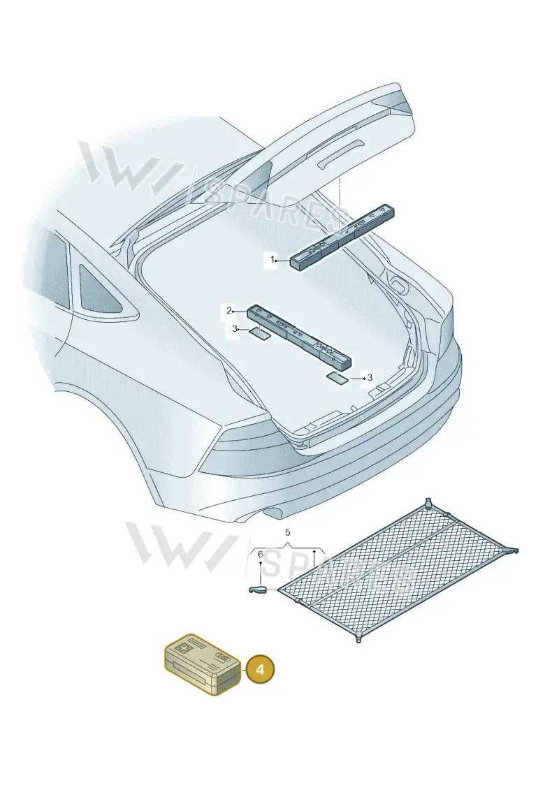 8W0860282F — Audi RS7 Sportback (2019-2025) diagram 765860000, position 4