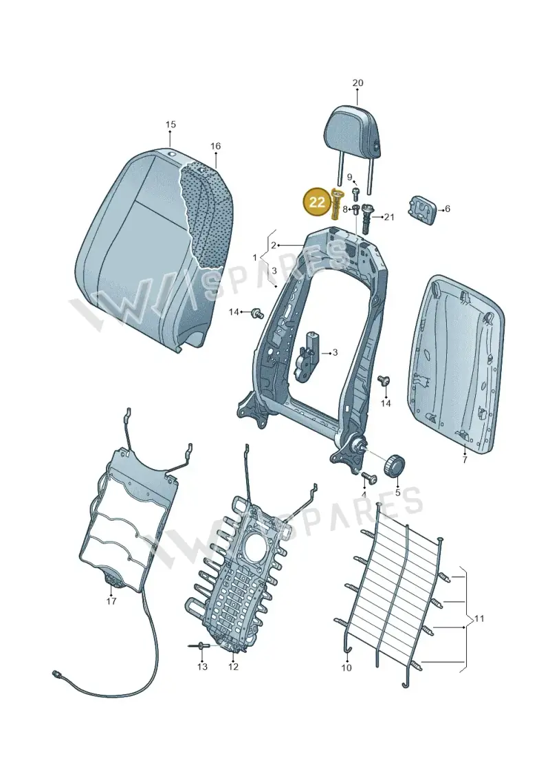 8W0881920E — Audi Q4 Sportback (2021-2022) diagram 596881500, position 22
