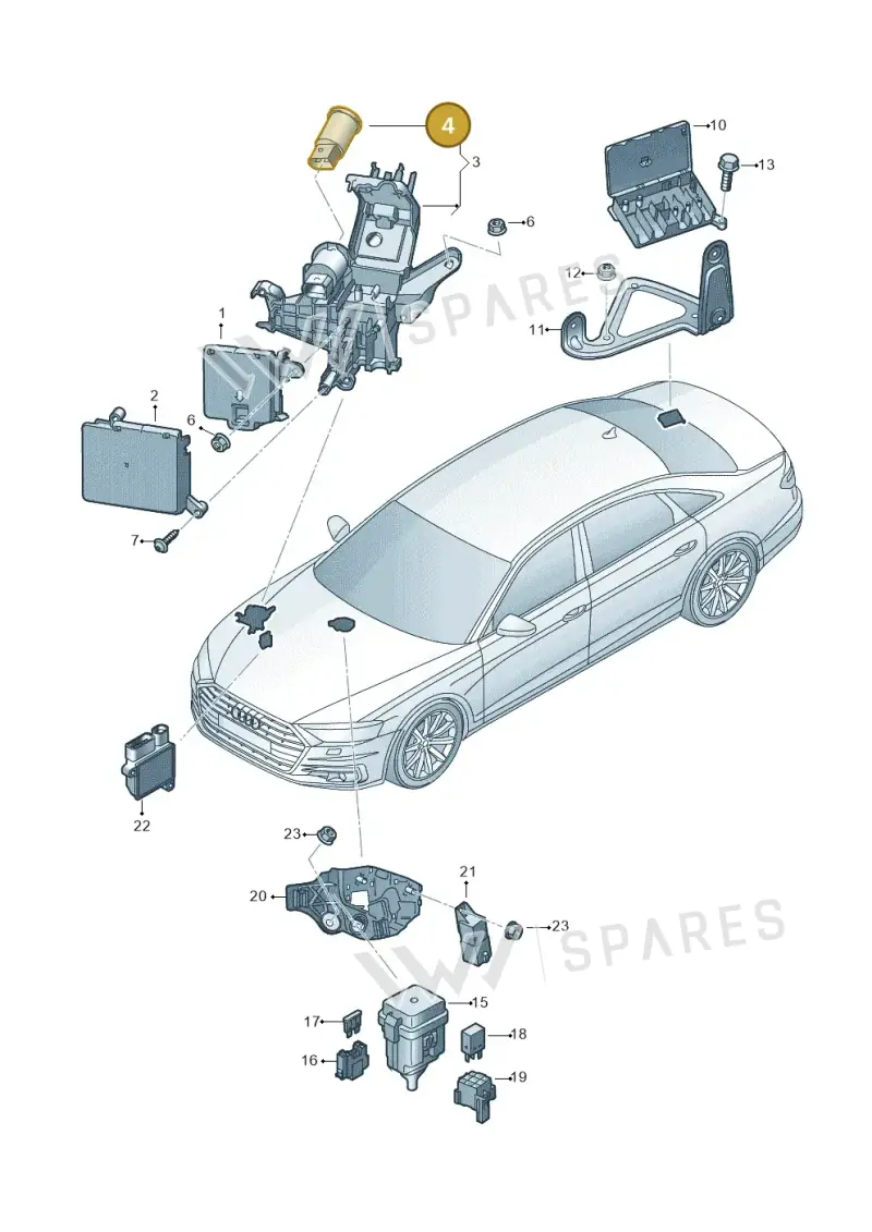 8W0903291 — Audi A8L (2017-2022) diagram 838937200, position 4