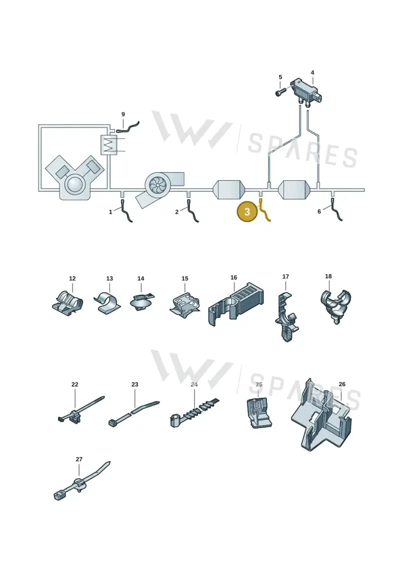 8W0906262G — Audi A4 (2015-2025) diagram 849906003, position 3
