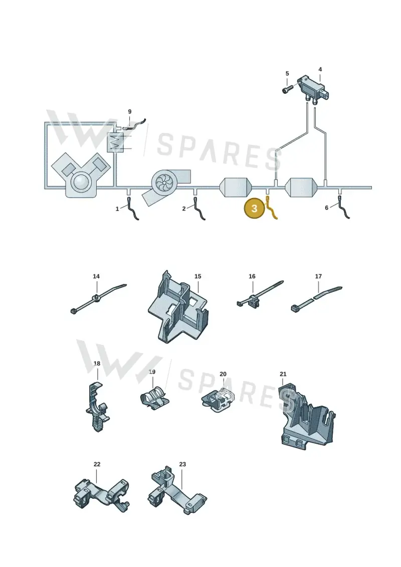 8W0906265AG — Audi RS4 Avant (2017-) diagram 435906003, position 3
