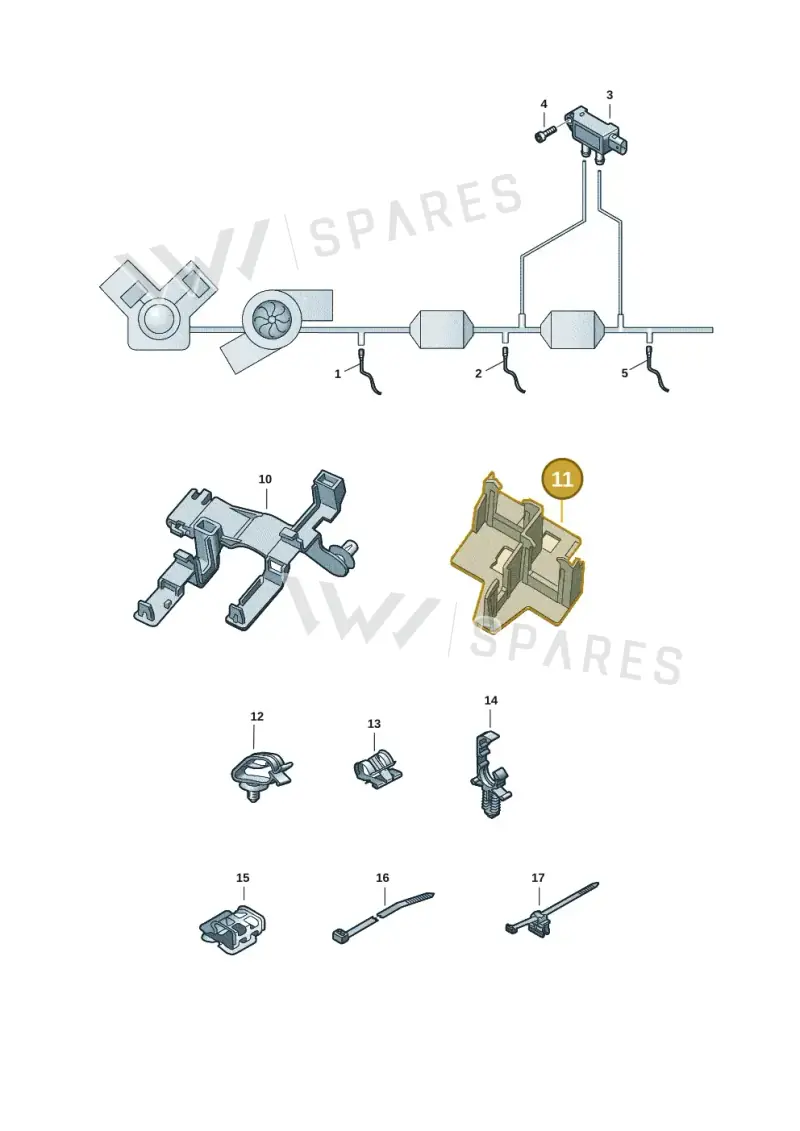 8W0906287 — Audi A8 (2017-2025) diagram 838906002, position 11