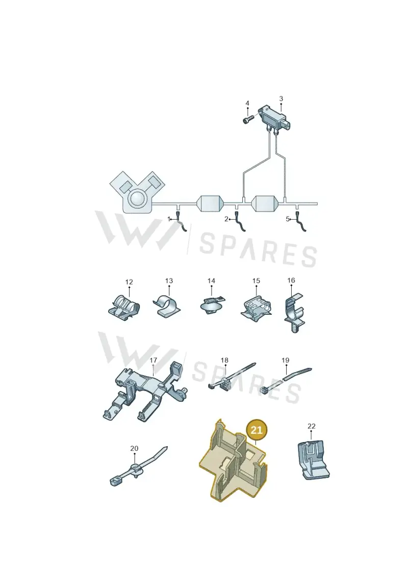 8W0906287 — Audi A5 Cabriolet (2016-2025) diagram 848906004, position 21
