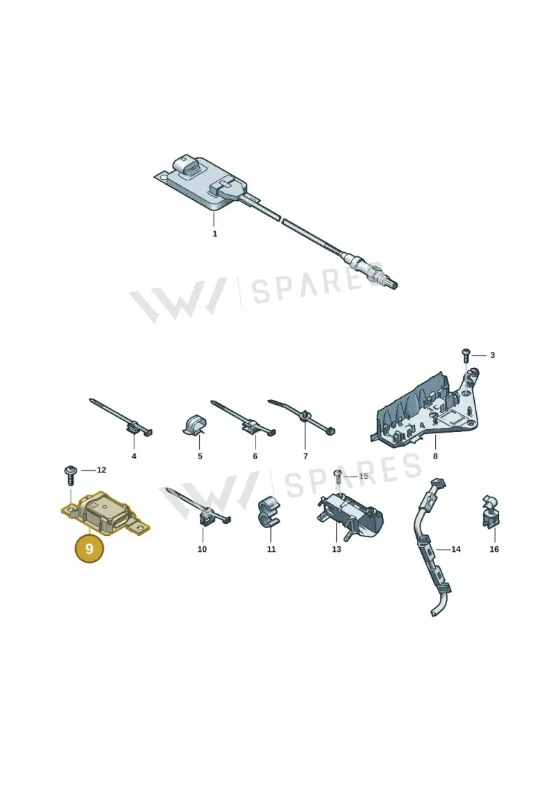 8W0907704 — Audi A5 Limo 2.0 (2024-) diagram 8wk906048, position 9