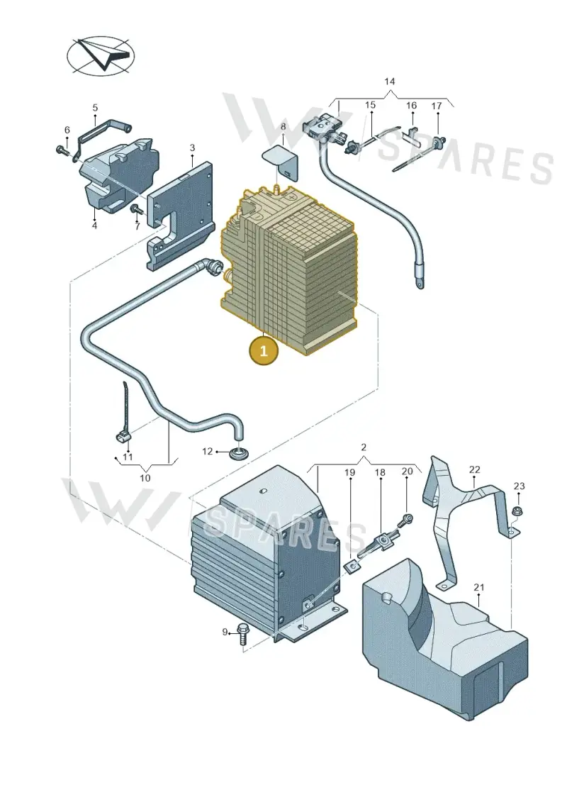 8W0915101A — Audi A5 Sportback (2016-2025) diagram 849915100, position 1
