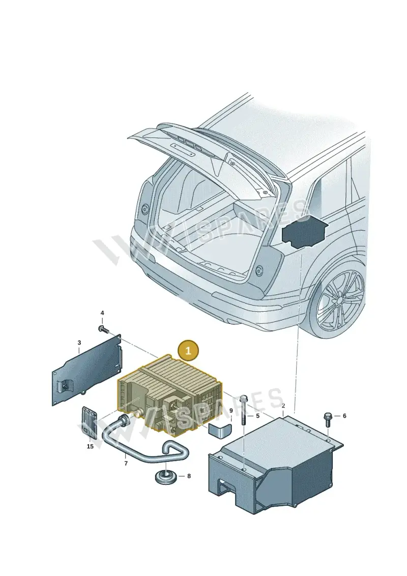 8W0915101A — Audi Q5 (2016-2025) diagram 896915000, position 1
