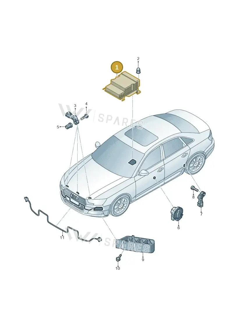 8W0959655AL — Audi A4 (2015-2025) diagram 849959300, position 1