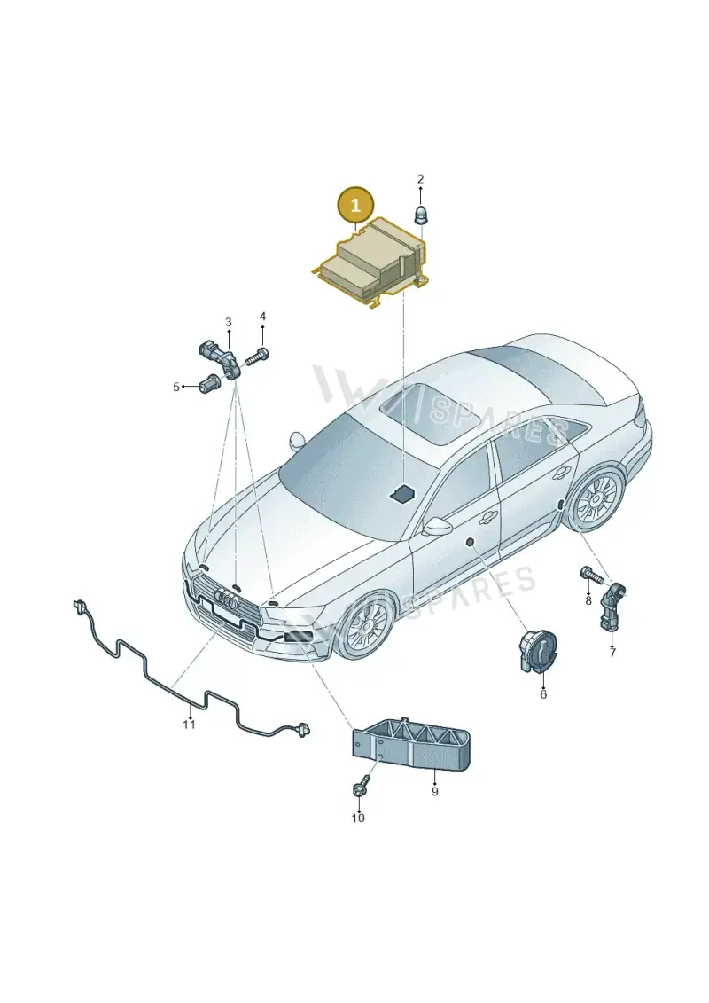 8W0959655N — Audi A4 (2015-2025) diagram 849959300, position 1