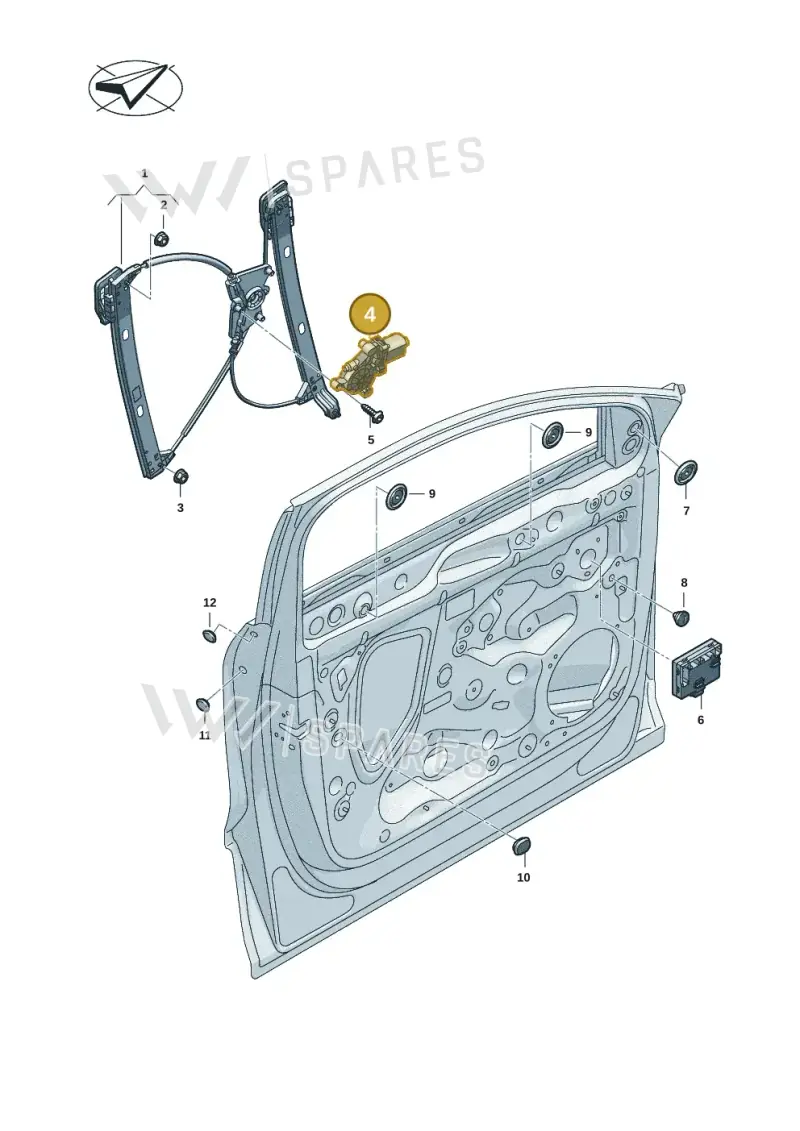 8W0959801 — Audi Q6 e-tron (2023-) diagram f5s837060, position 4