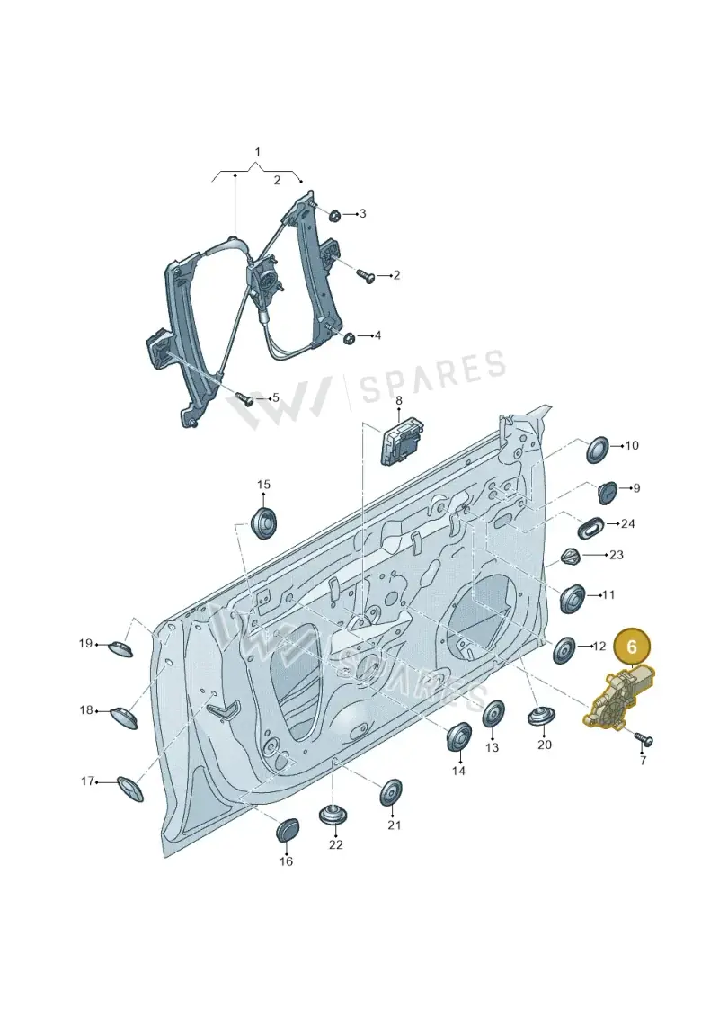 8W0959802 — Audi RS5 Sportback (2017-) diagram 897837700, position 6