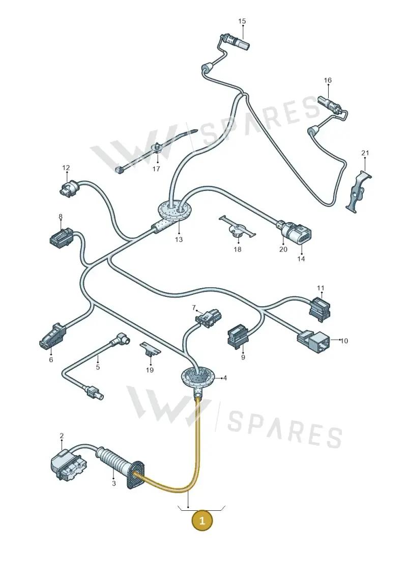 8W0971029CS — Audi A4 (2015-2025) diagram 849972330, position 1