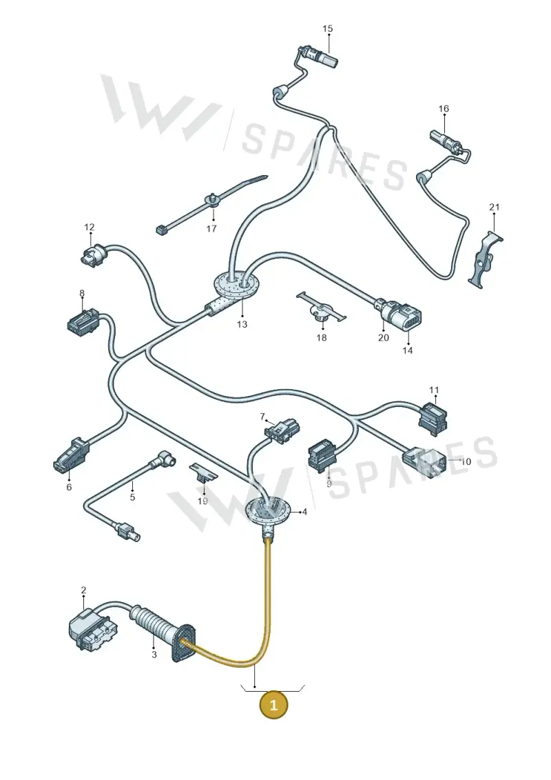 8W0971029DB — Audi A4 (2015-2025) diagram 849972330, position 1