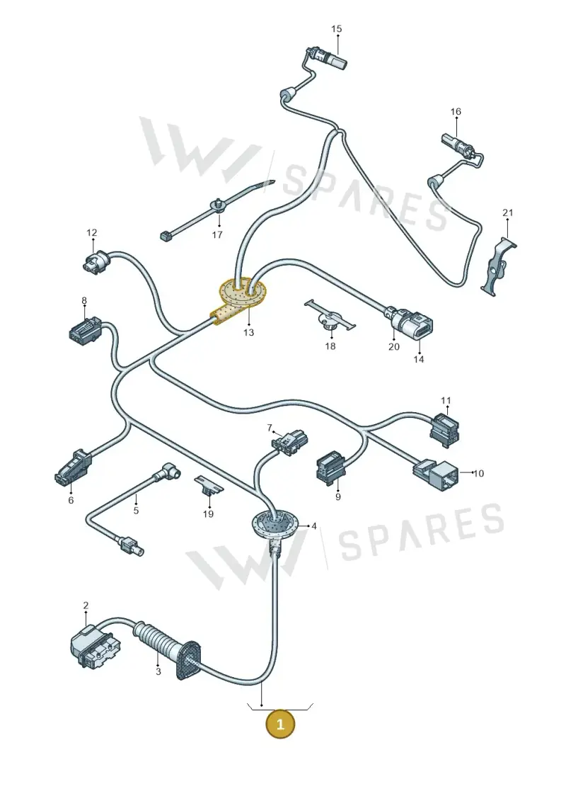 8W0971030CF — Audi RS4 Avant (2017-2025) diagram 849972350, position 1