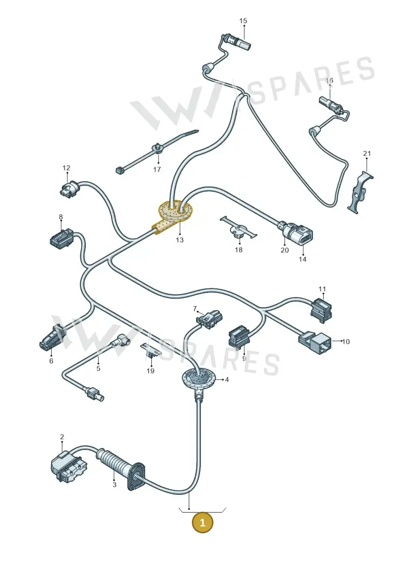 8W0971030CQ — Audi RS4 Avant (2017-2025) diagram 849972350, position 1