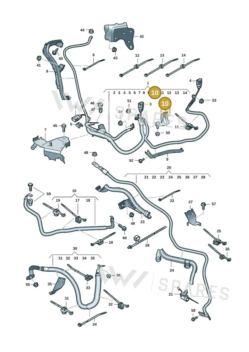 8W0971502R — Audi Q8 Quattro 3,0 (2018-) diagram 429972007, position 10