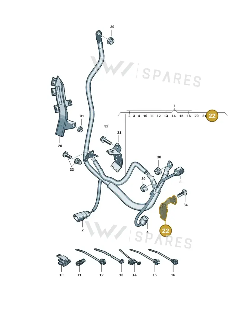 8W0971502T — Audi A5 Limousine (2024-2025) diagram 8wk972050, position 22