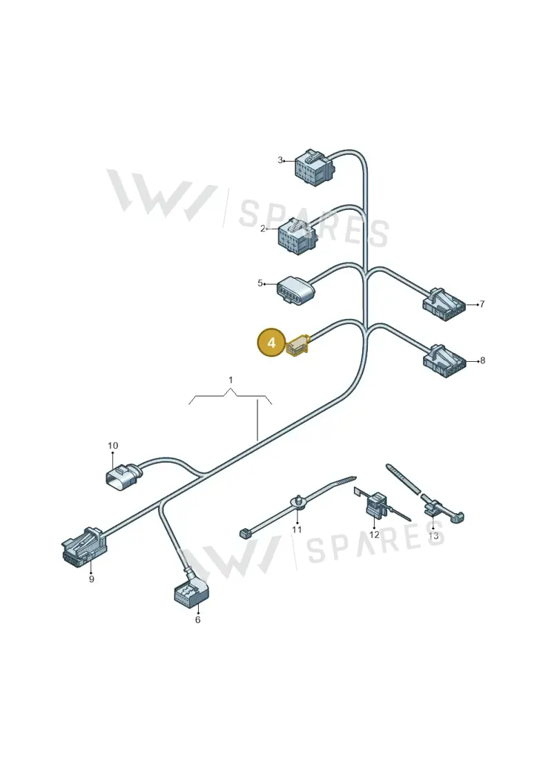 8W0971636B — Audi RS6 Avant (2019-2025) diagram 435972900, position 4