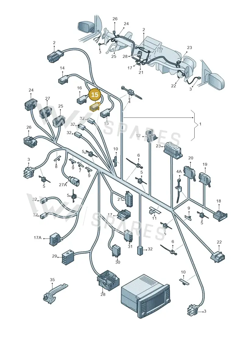 8W0971636B — Volkswagen Amarok (2022-) diagram 683971830, position 15