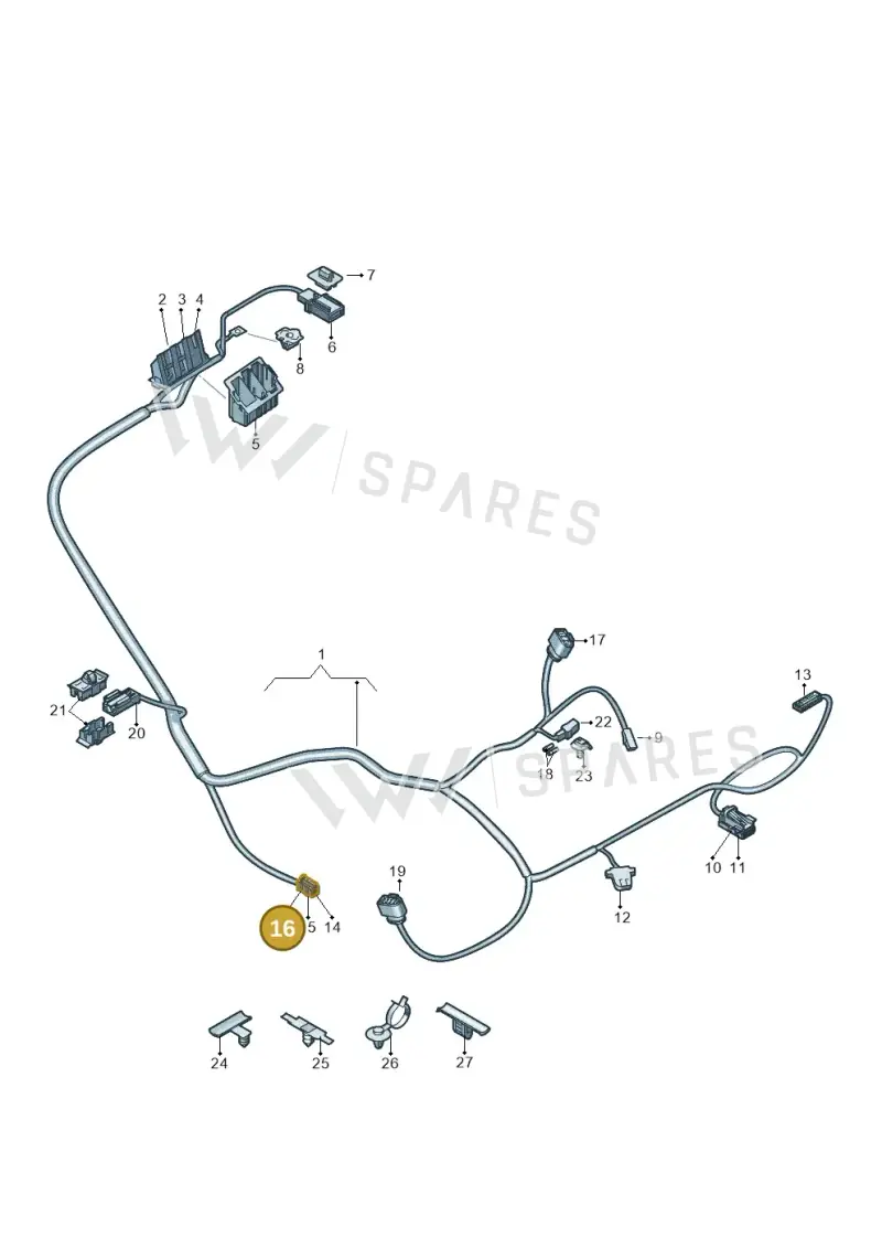 8W0971636B — Audi Q4 Sportback (2021-2025) diagram 89a972499, position 16