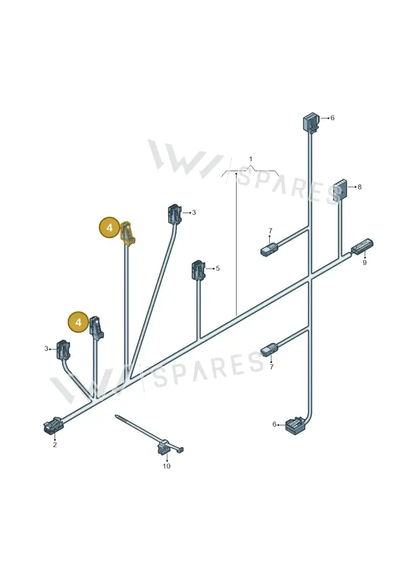 8W0971832A — Audi A3 Sportback (2019-2025) diagram 596972450, position 4