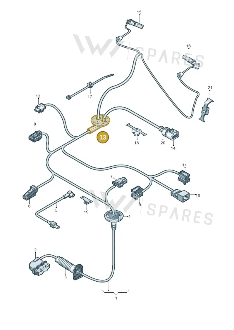8W0971841 — Audi RS4 Avant (2017-2025) diagram 849972330, position 13