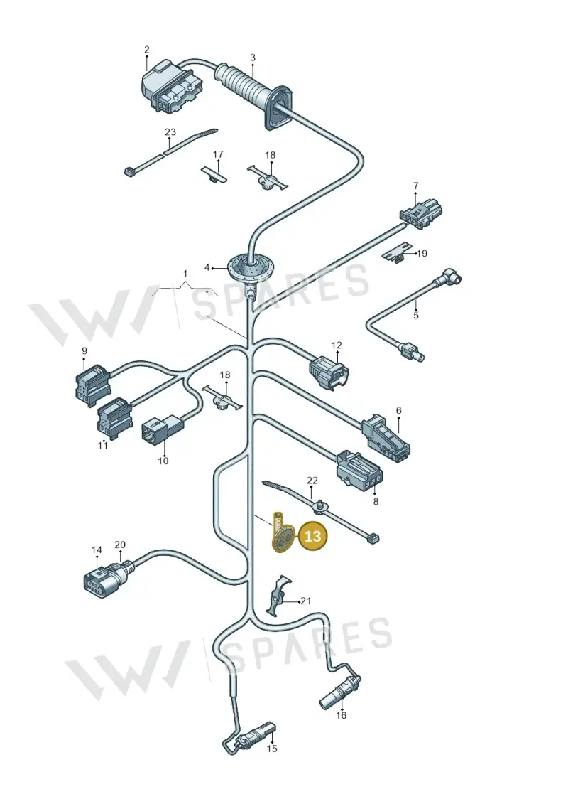 8W0971841 — Audi Q5 (2016-2025) diagram 896972350, position 13