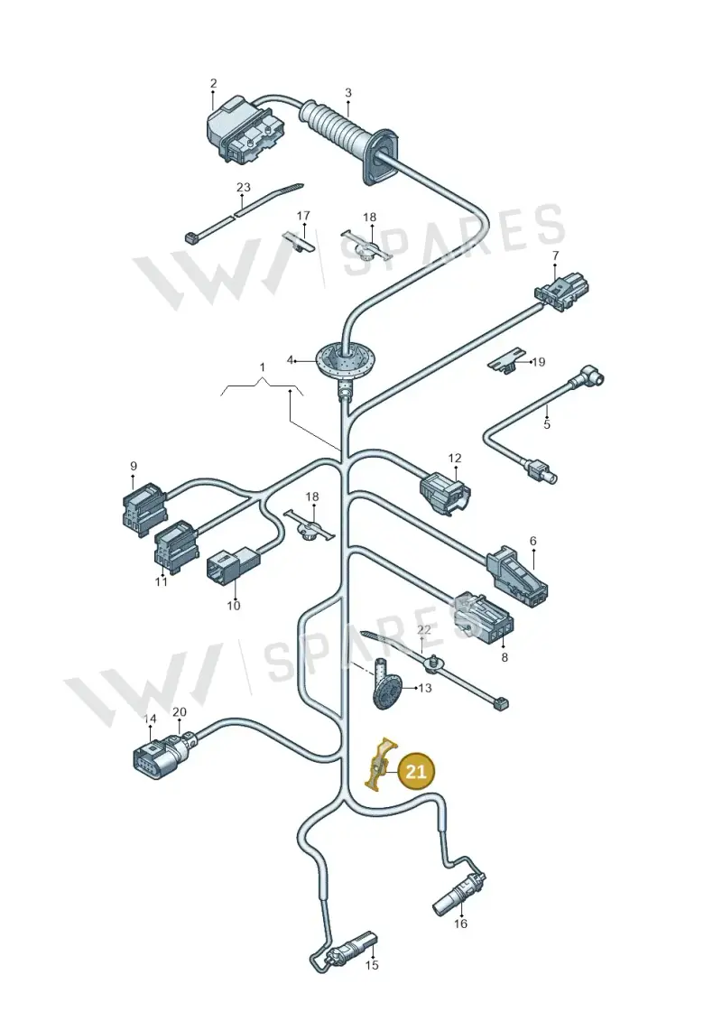 8W0971848A — Audi Q5 (2016-2025) diagram 896972330, position 21