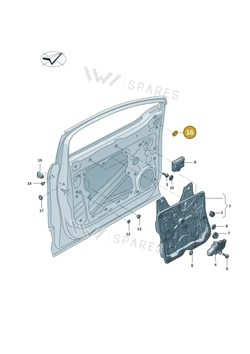 8W0971919 — Audi Q5 e-tron (2021-) diagram 89d837060, position 16