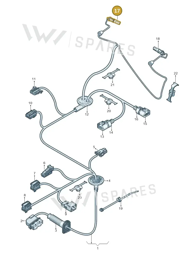 8W0973732A — Audi RS4 Avant (2017-2025) diagram 849972370, position 17