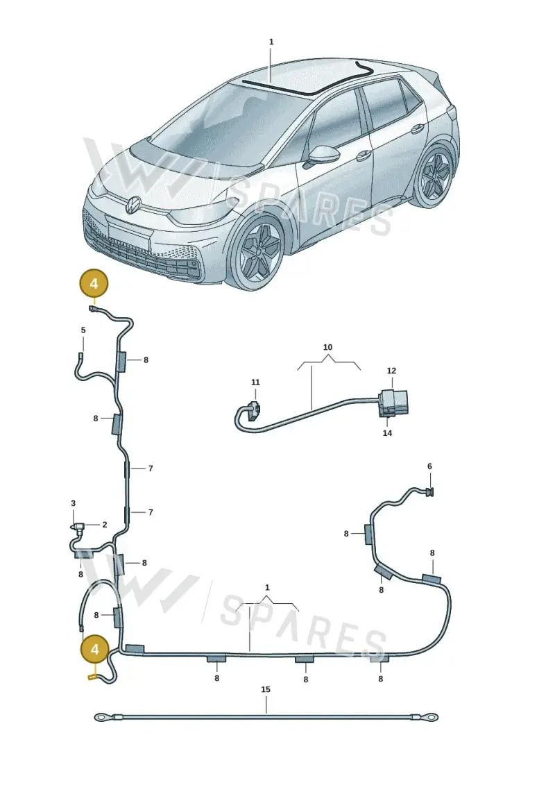 8W0973736 — Skoda Enyaq (2020-2021) diagram 10a972030, position 4