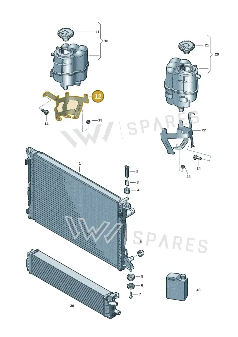 8W1121232E — Audi A5 Sportback (2016-2020) diagram 849121226, position 12