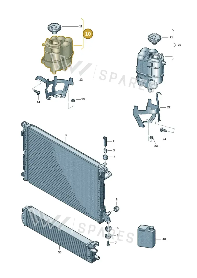 8W1121405N — Audi A5 Sportback (2016-2020) diagram 849121226, position 10