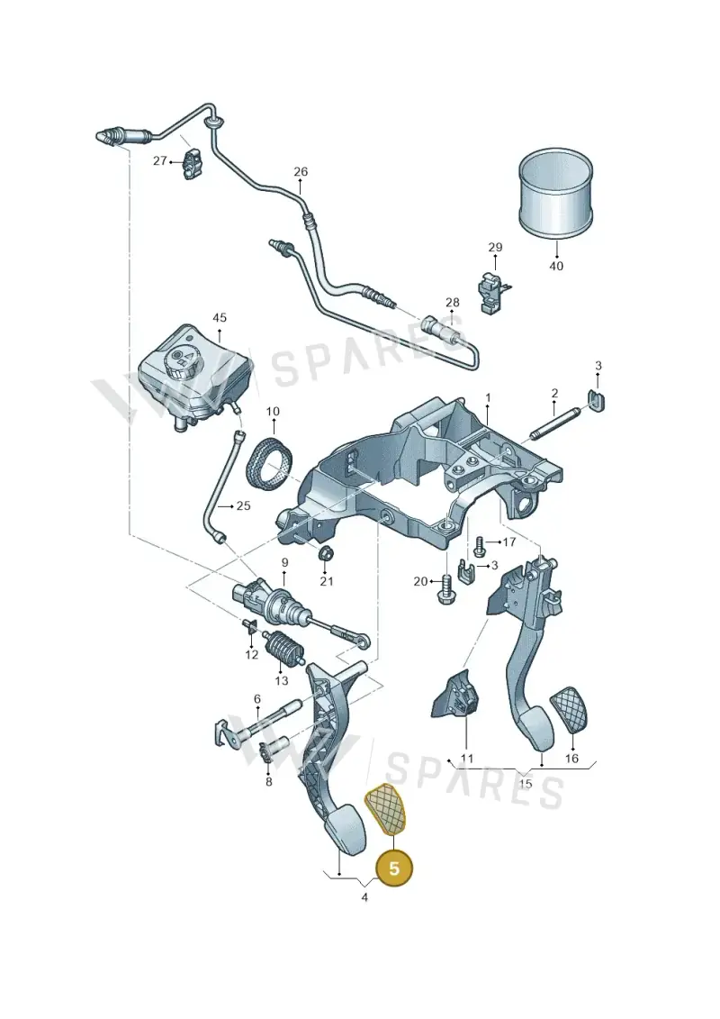 8W1721173 — Audi Q5 (2016-2020) diagram 896721250, position 5